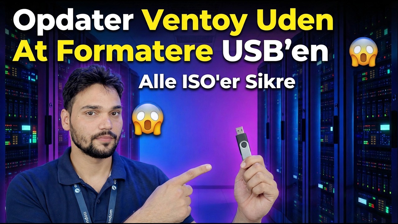 Opdater Ventoy uden at formatere Pendrive 😱
