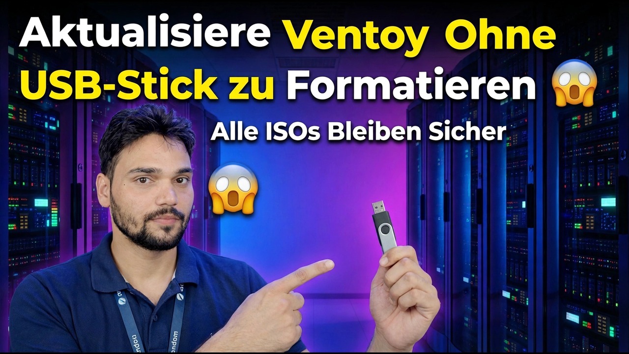 Aktualisieren Sie Ventoy, ohne Pendrive zu formatieren 😱