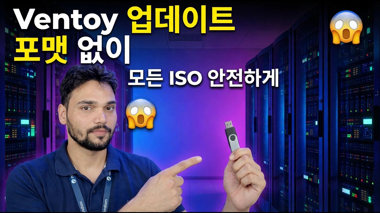 Pendrive를 포맷하지 않고 Ventoy를 업데이트하세요 😱