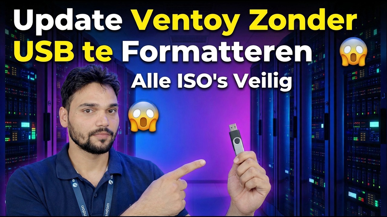Update Ventoy zonder Pendrive te formatteren 😱
