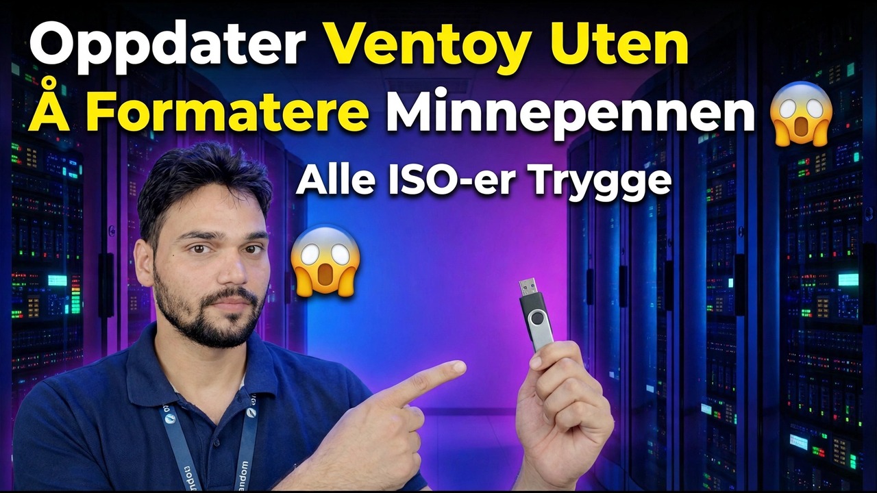 Oppdater Ventoy uten å formatere Pendrive 😱