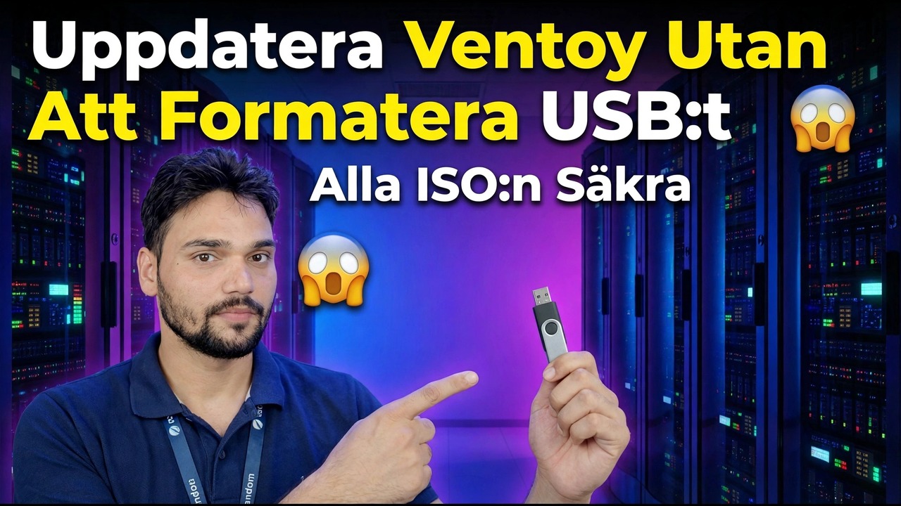 Uppdatera Ventoy utan att formatera Pendrive 😱