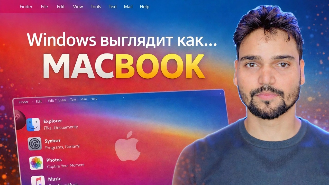 Превратите Windows 11 в macOS! (Работает на старых ноутбуках)