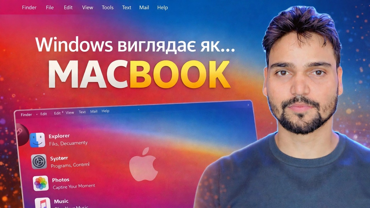 Перетворіть Windows 11 на macOS! (Працює на старих ноутбуках)