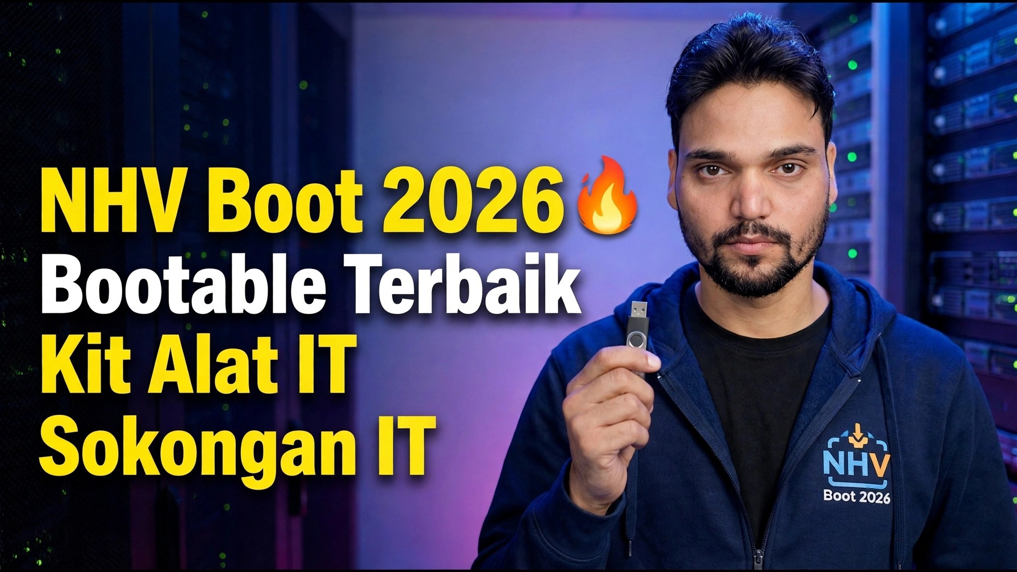 NHV Boot 2026 🔥 Ultimate Bootable Toolkit untuk Sokongan IT