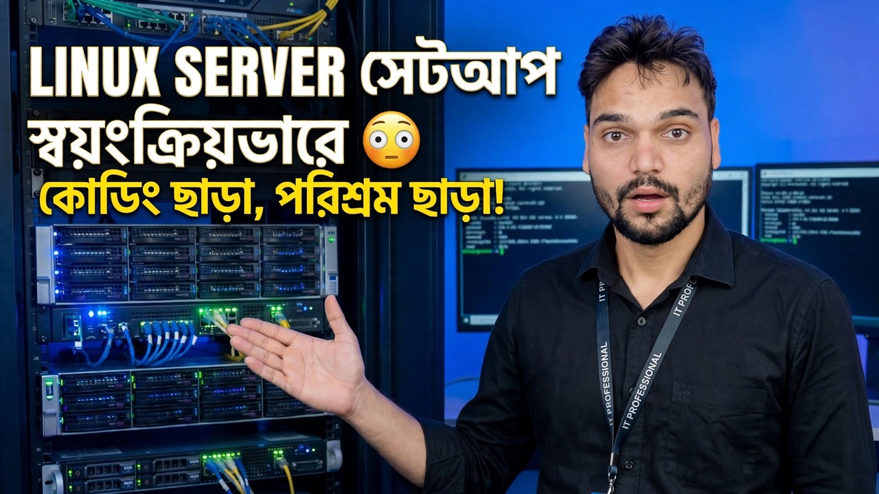 স্বয়ংক্রিয়ভাবে লিনাক্স সার্ভার সেটআপ করুন 😳 কোন কোডিং নেই, কোন পরিশ্রম নেই!