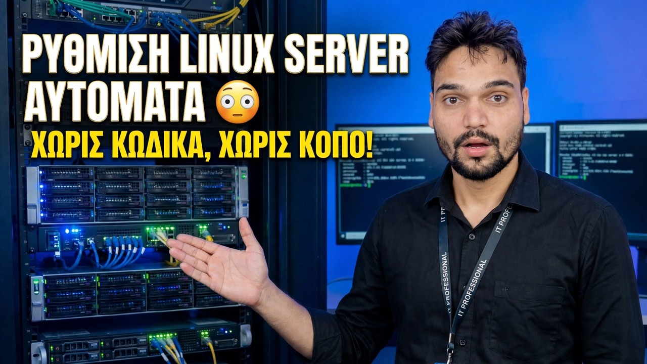 Ρύθμιση διακομιστή Linux αυτόματα 😳 Χωρίς κωδικοποίηση, χωρίς σκληρή δουλειά!