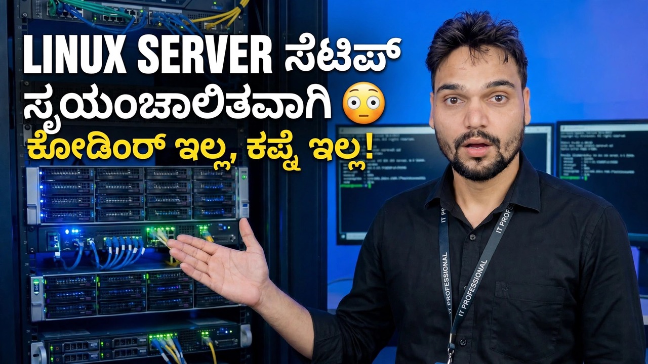 ಲಿನಕ್ಸ್ ಸರ್ವರ್ ಅನ್ನು ಸ್ವಯಂಚಾಲಿತವಾಗಿ ಹೊಂದಿಸಿ 😳 ಕೋಡಿಂಗ್ ಇಲ್ಲ, ಹಾರ್ಡ್ ವರ್ಕ್ ಇಲ್ಲ!