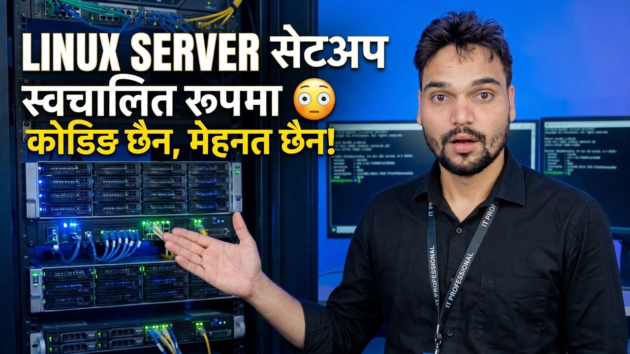 लिनक्स सर्भर स्वचालित रूपमा सेटअप गर्नुहोस् 😳 कुनै कोडिङ छैन, कुनै कडा परिश्रम छैन!