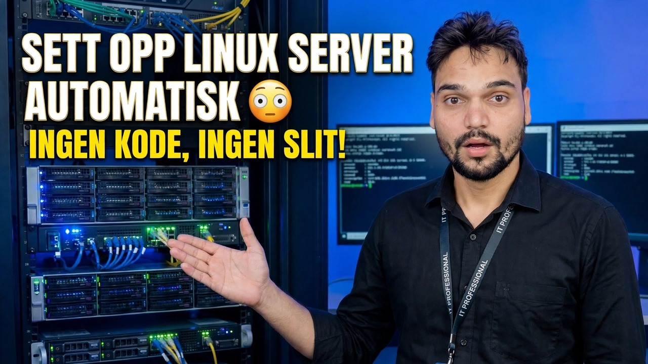 Sett opp Linux-serveren automatisk 😳 Ingen koding, ingen hardt arbeid!
