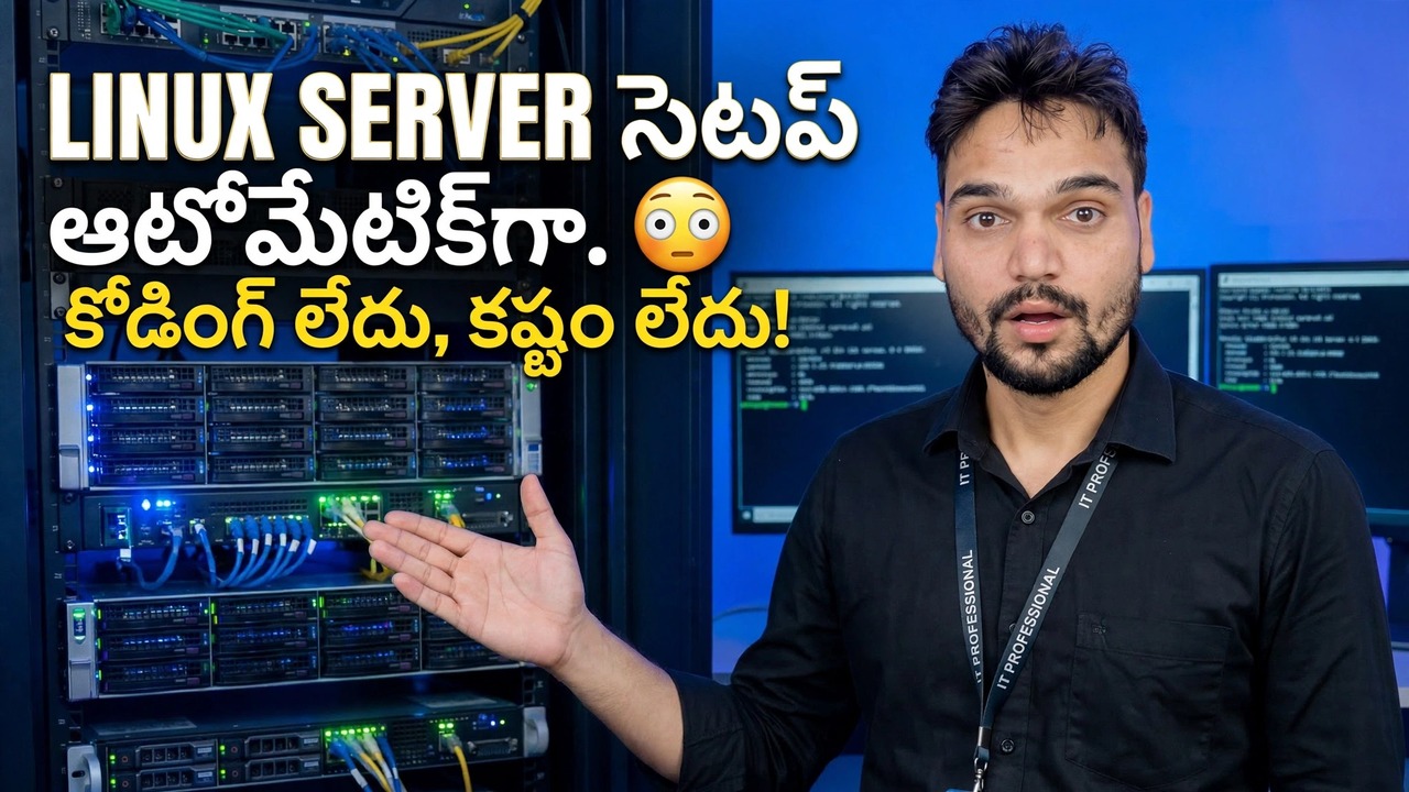 Linux సర్వర్‌ని స్వయంచాలకంగా సెటప్ చేయండి 😳 కోడింగ్ లేదు, హార్డ్ వర్క్ లేదు!