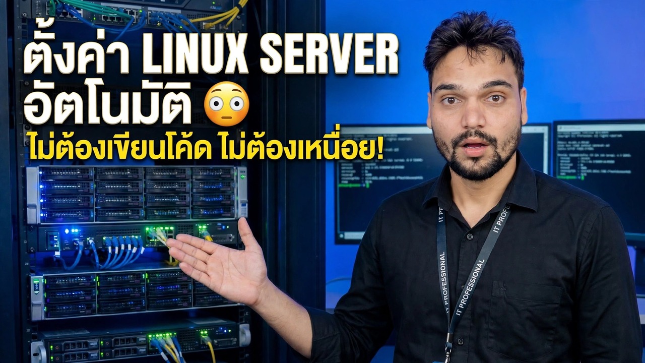 ตั้งค่าเซิร์ฟเวอร์ Linux โดยอัตโนมัติ 😉 ไม่ต้องเขียนโค้ด ไม่ต้องทำงานหนัก!