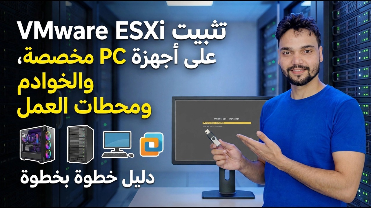تثبيت VMware ESXi على أجهزة الكمبيوتر المخصصة - دليل خطوة بخطوة