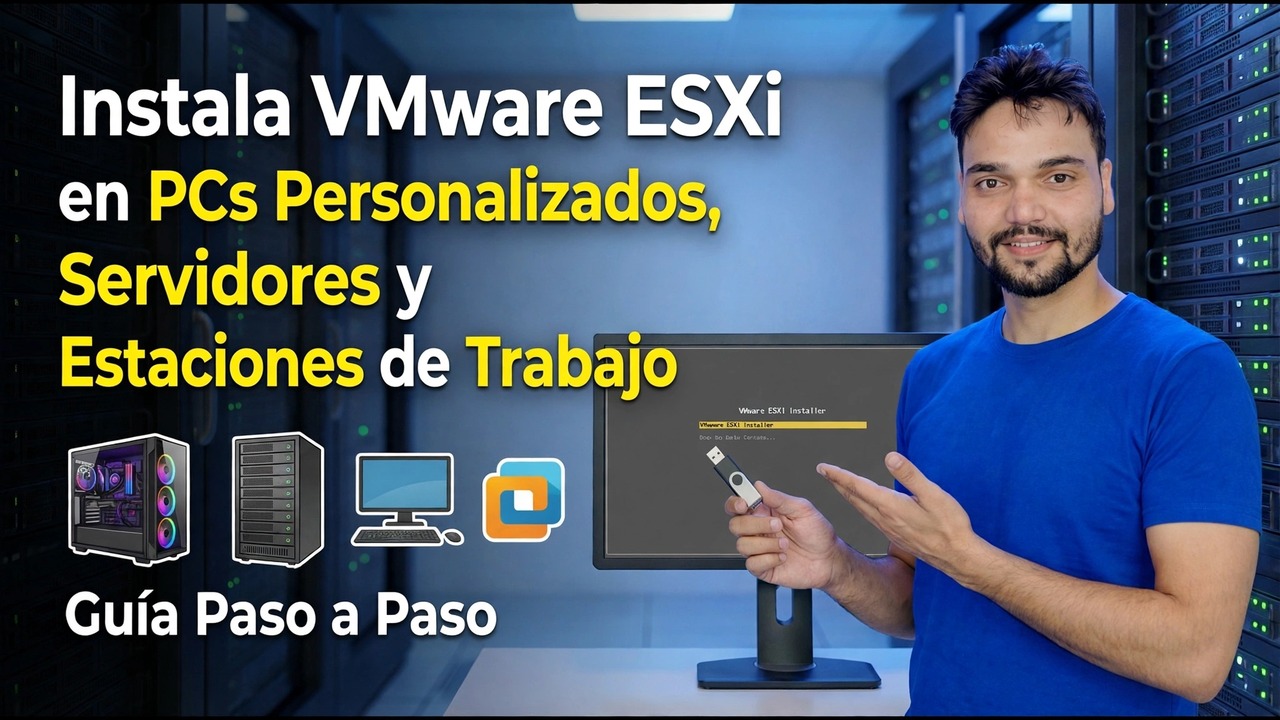 Instale VMware ESXi en PC personalizadas: guía paso a paso