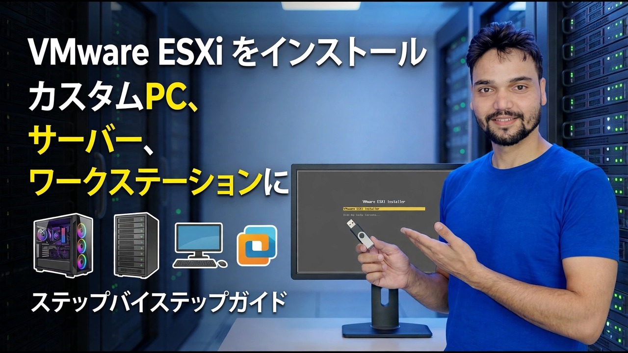 カスタム PC への VMware ESXi のインストール - ステップバイステップ ガイド