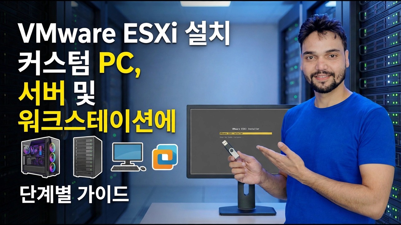 맞춤형 PC에 VMware ESXi 설치 - 단계별 가이드