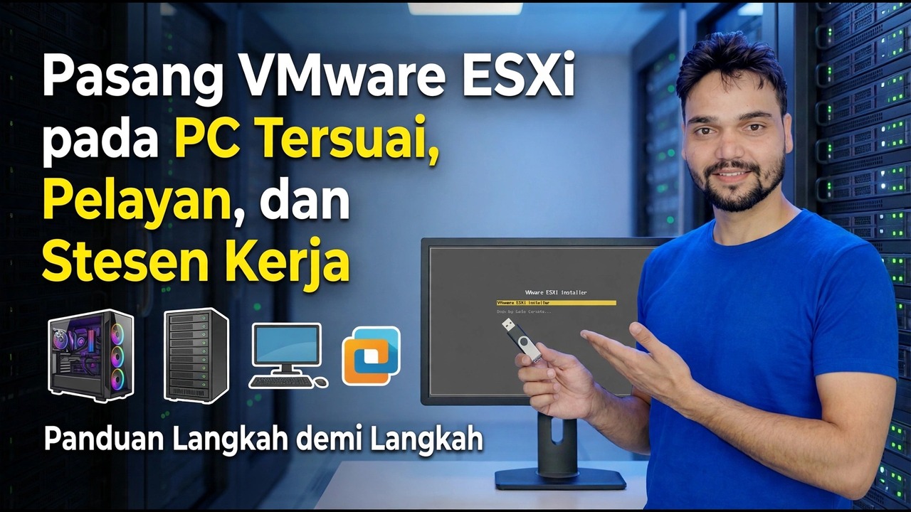 Pasang VMware ESXi pada PC Tersuai - Panduan Langkah demi Langkah