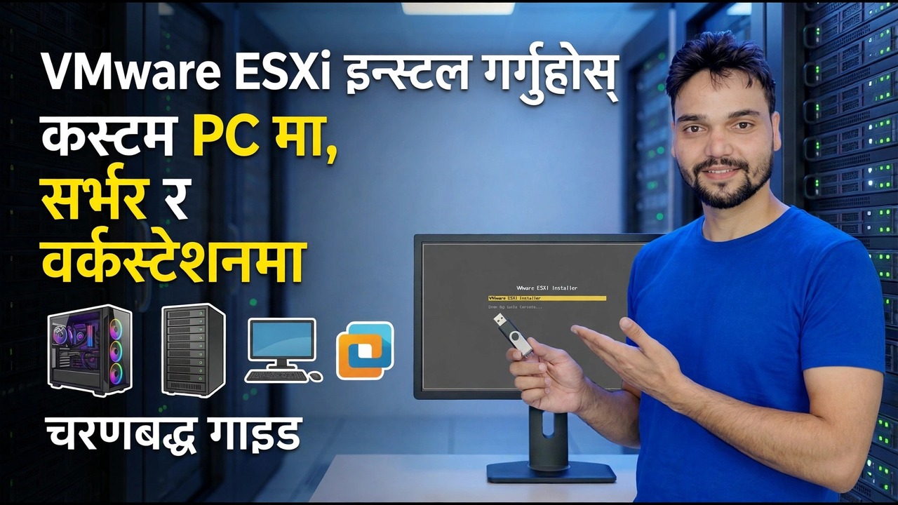 अनुकूलन पीसीहरूमा VMware ESXi स्थापना गर्नुहोस् - चरण-दर-चरण गाइड