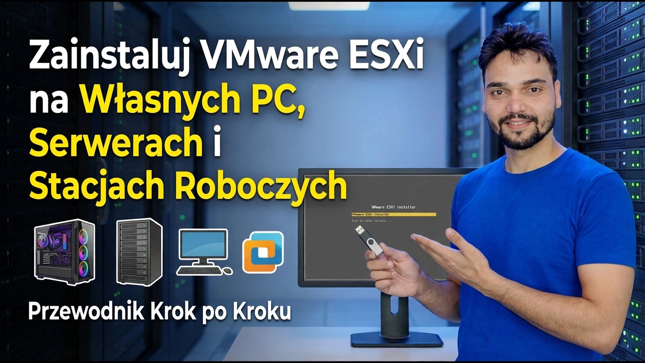 Zainstaluj VMware ESXi na niestandardowych komputerach PC — przewodnik krok po kroku