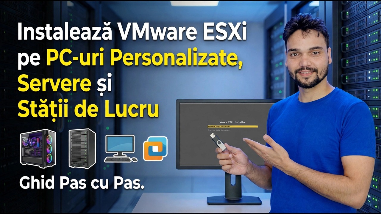Instalați VMware ESXi pe PC-uri personalizate - Ghid pas cu pas