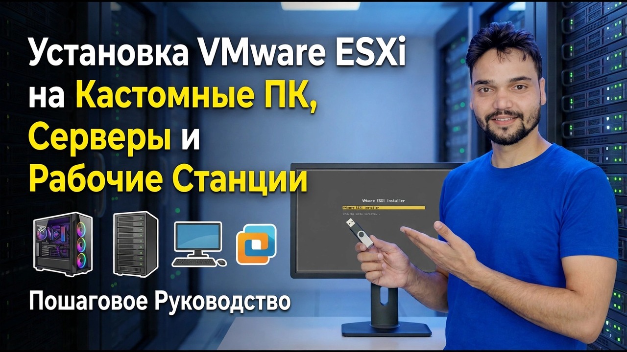 Установка VMware ESXi на специальные ПК — пошаговое руководство