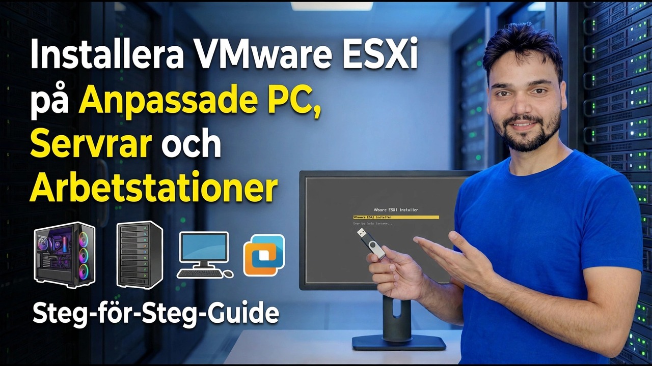 Installera VMware ESXi på anpassade datorer - Steg-för-steg-guide