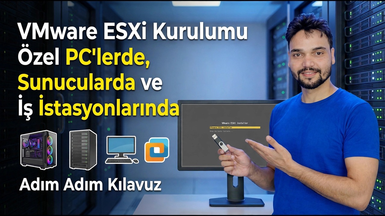 VMware ESXi'yi Özel Bilgisayarlara Kurun - Adım Adım Kılavuz