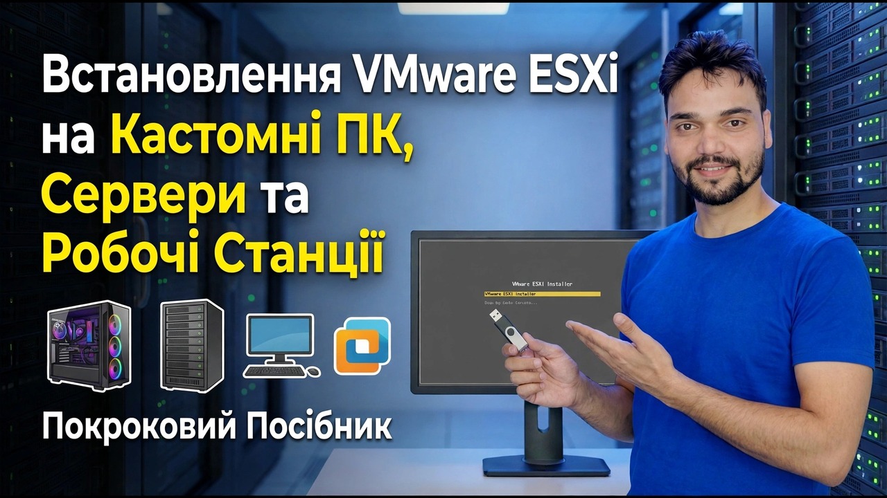 Встановіть VMware ESXi на персональні комп’ютери – покроковий посібник
