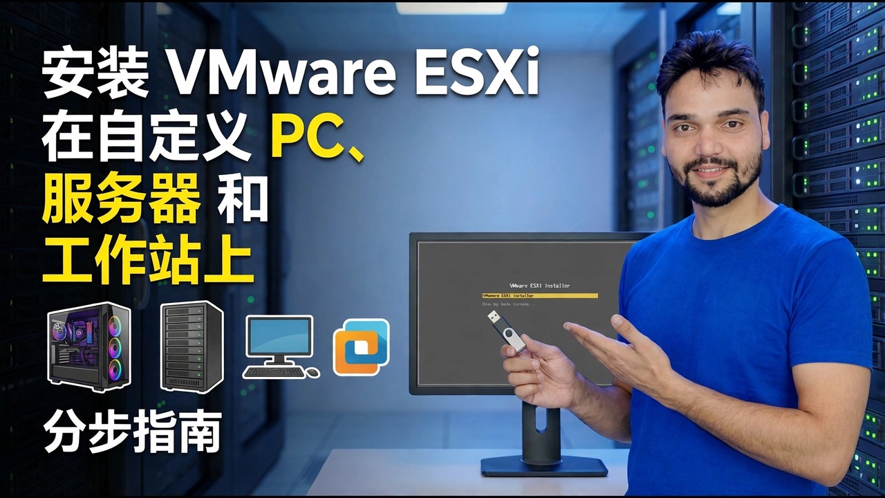 在自定义 PC 上安装 VMware ESXi - 分步指南