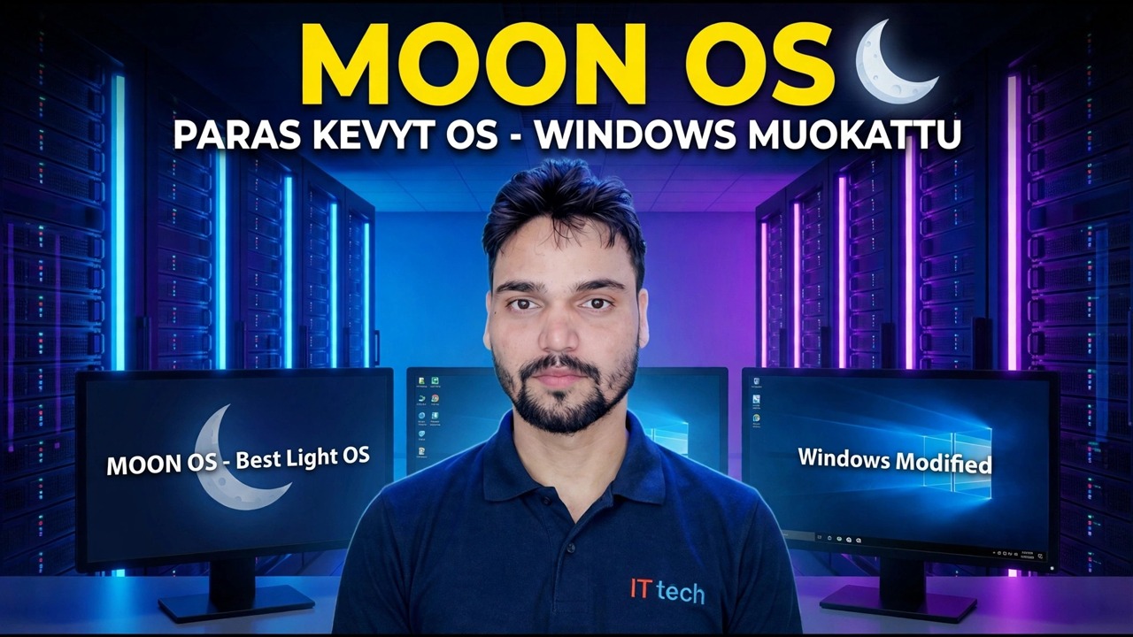 Moon OS: Kevyt Windows-vaihtoehto