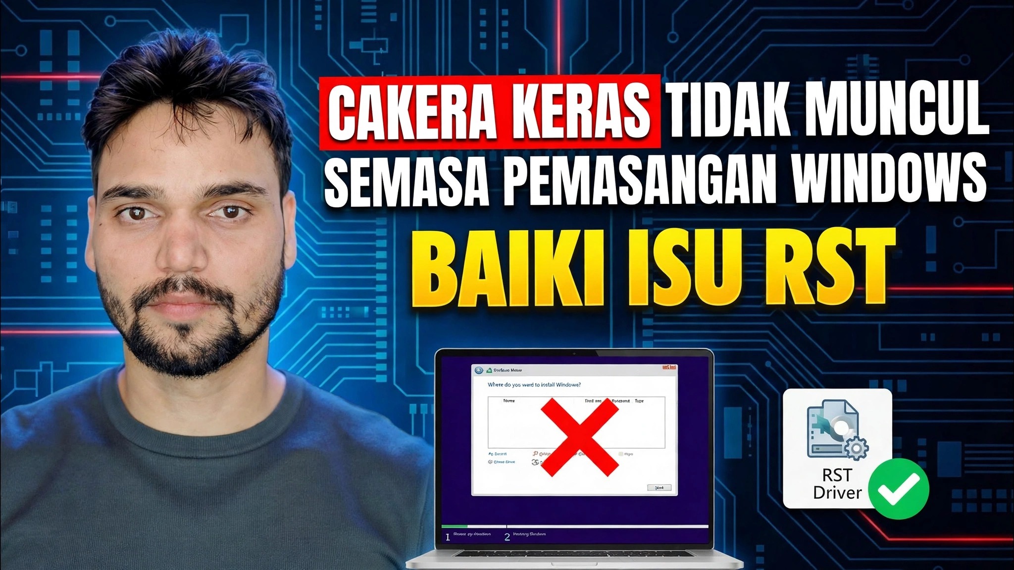Betulkan HDD Tidak Dipaparkan Semasa Pemasangan Windows 🔥 Lumpuhkan RST / VMD / RAID