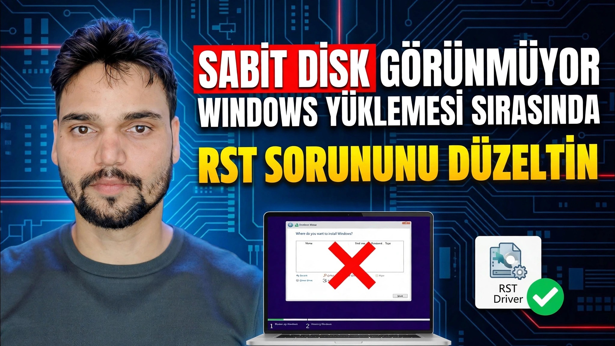 Windows Kurulumu Sırasında HDD'nin Gösterilmemesini Onarın 🔥 RST / VMD / RAID'i Devre Dışı Bırakın