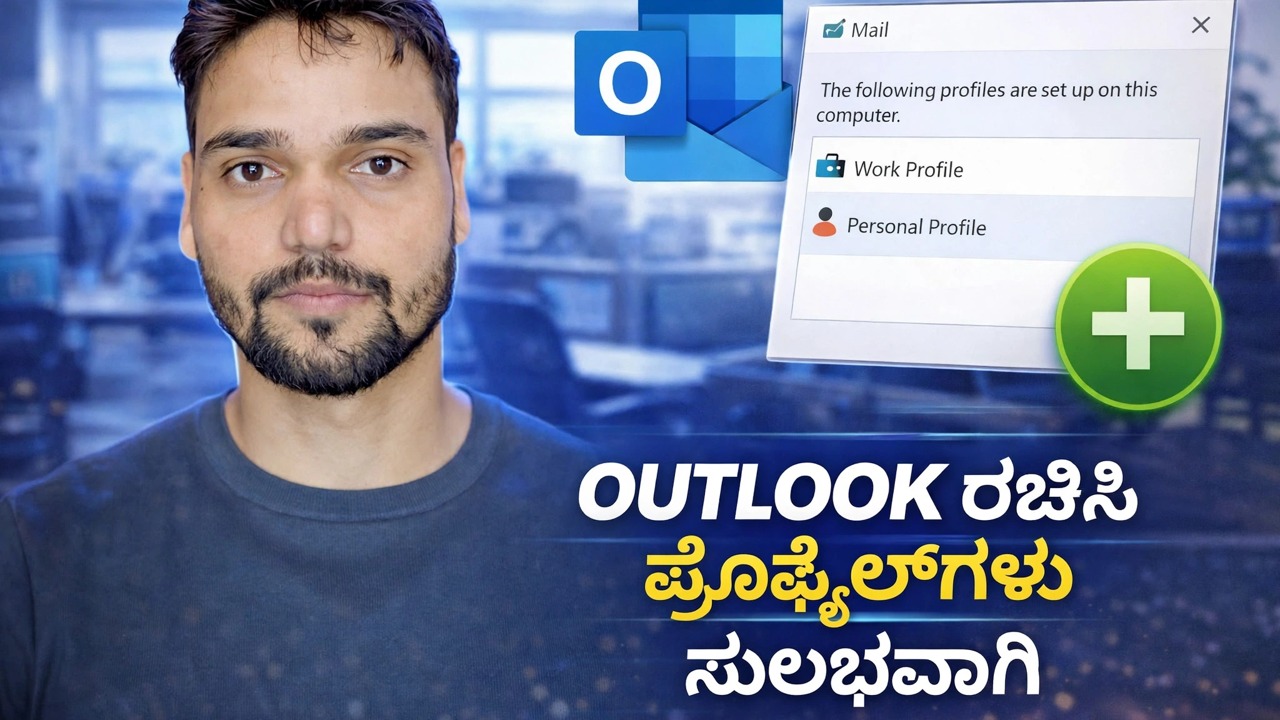 ಈ ಸರಳ ಟ್ರಿಕ್‌ನೊಂದಿಗೆ ಔಟ್‌ಲುಕ್‌ನಲ್ಲಿ ವೈಯಕ್ತಿಕ ಮತ್ತು ಕಾರ್ಪೊರೇಟ್ ಡೇಟಾವನ್ನು ಸುಲಭವಾಗಿ ಪ್ರತ್ಯೇಕಿಸಿ