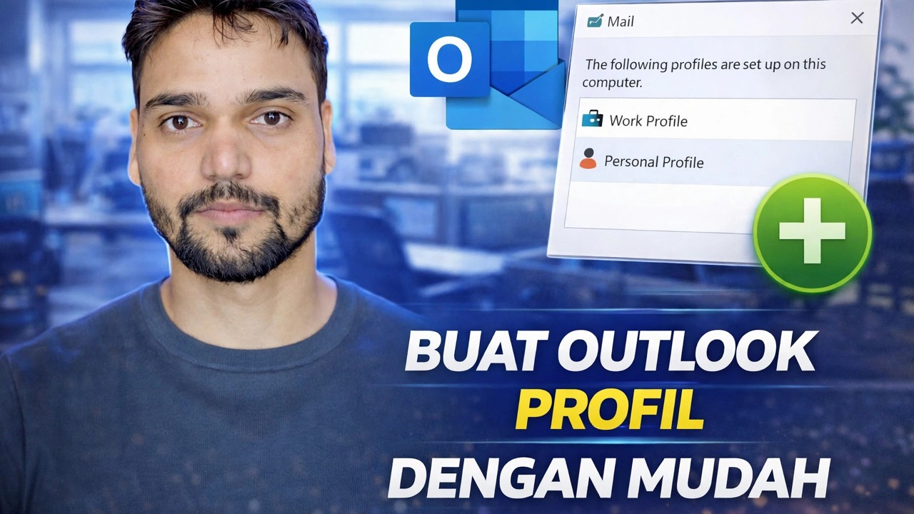 Asingkan Data Peribadi dan Korporat dengan Mudah dalam Outlook dengan Helah Mudah Ini