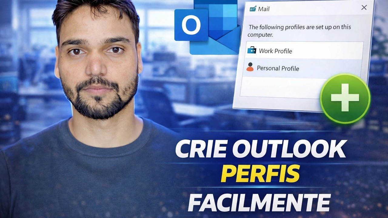 Separe facilmente dados pessoais e corporativos no Outlook com este truque simples