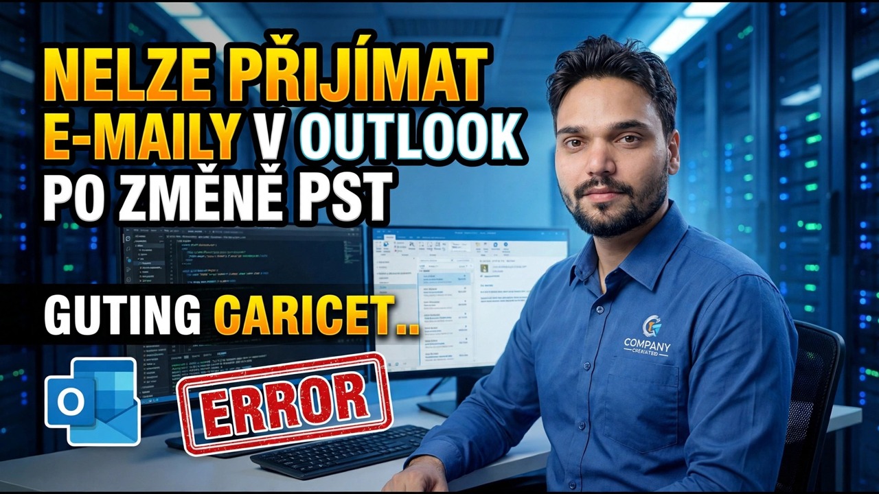 Outlook nepřijímá e-maily po změně PST – oprava