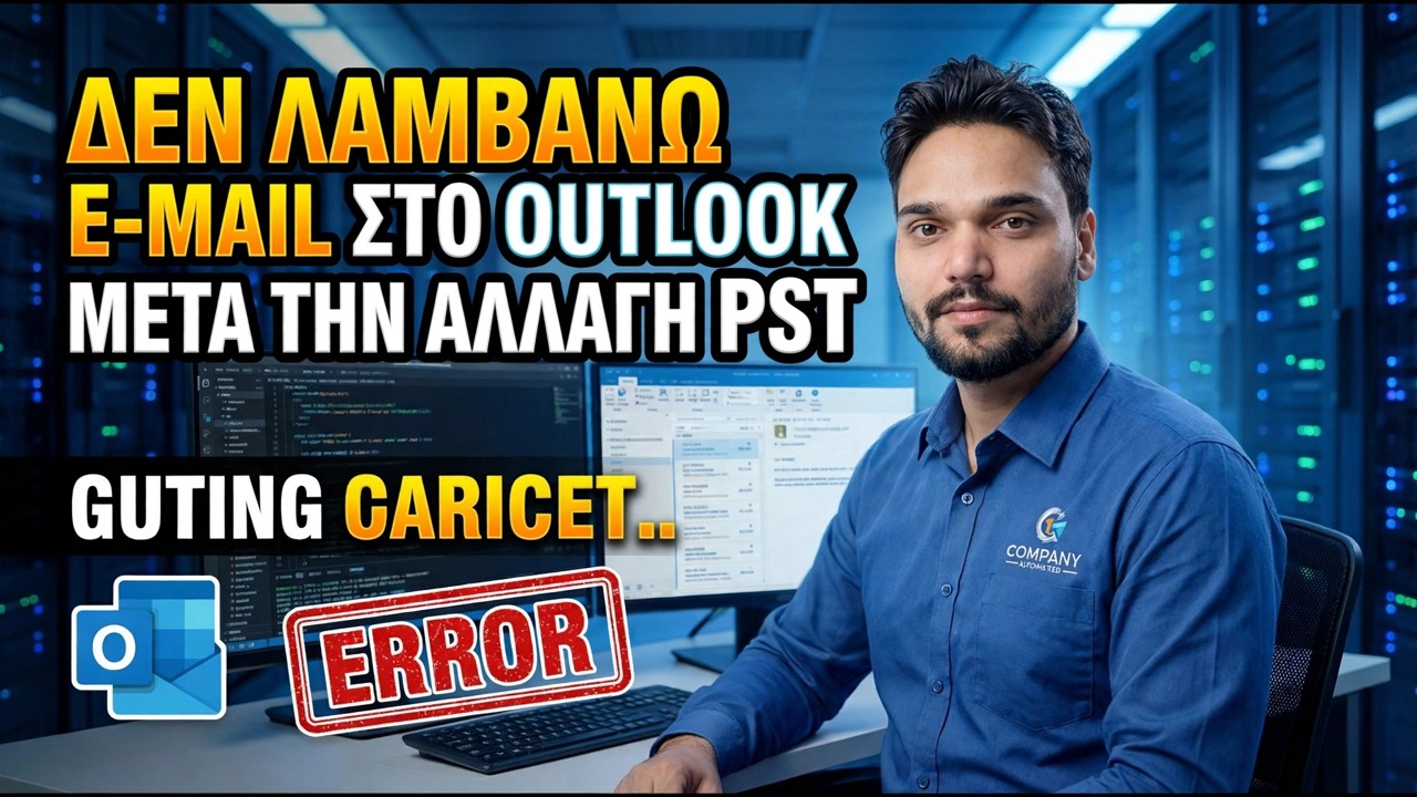 Το Outlook δεν λαμβάνει μηνύματα ηλεκτρονικού ταχυδρομείου μετά την αλλαγή του PST - Διόρθωση