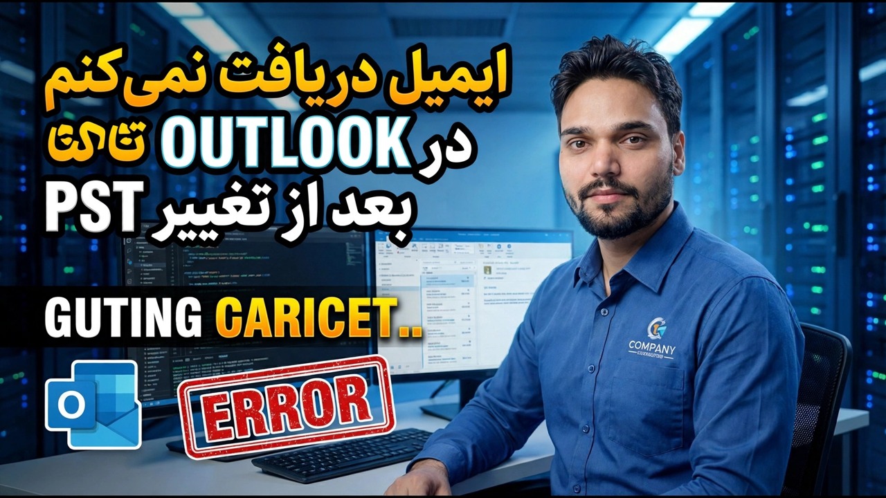 Outlook بعد از تغییر PST ایمیل دریافت نمی کند - رفع مشکل