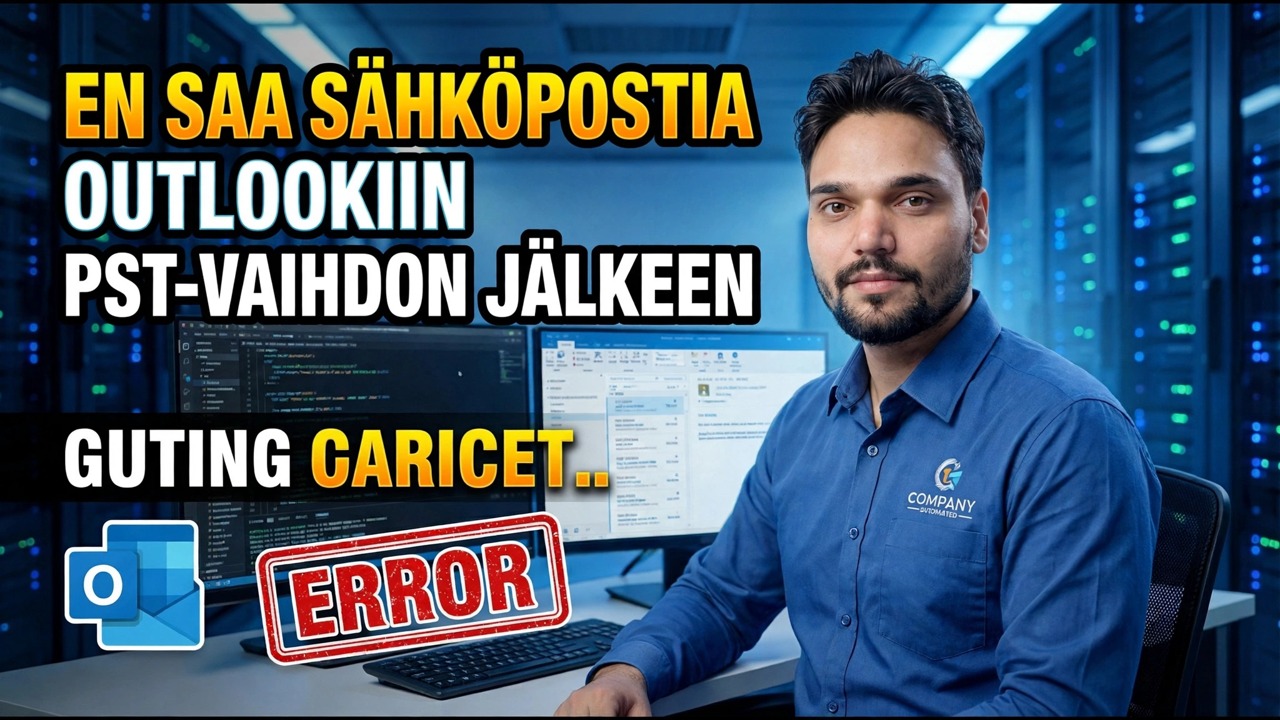 Outlook ei vastaanota sähköposteja PST-muutoksen jälkeen - Korjaa