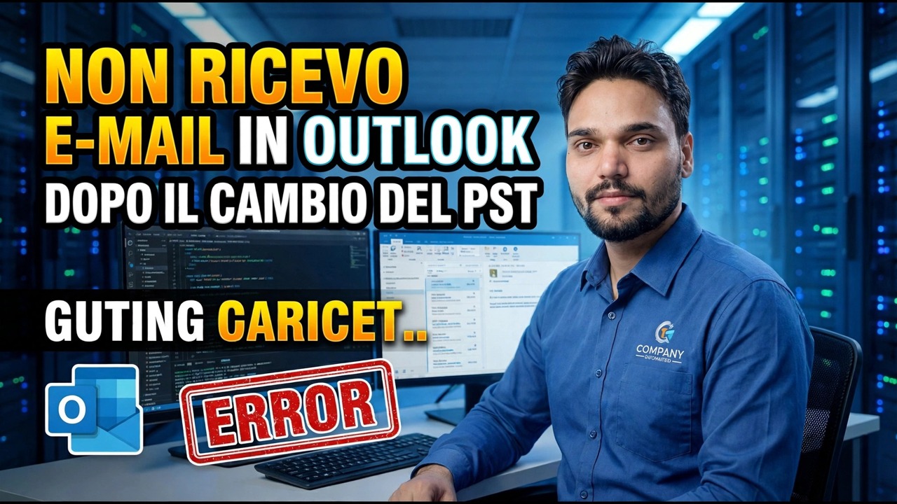 Outlook non riceve e-mail dopo la modifica PST - Correzione
