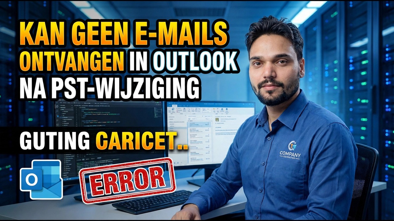 Outlook ontvangt geen e-mails na PST-wijziging - oplossing