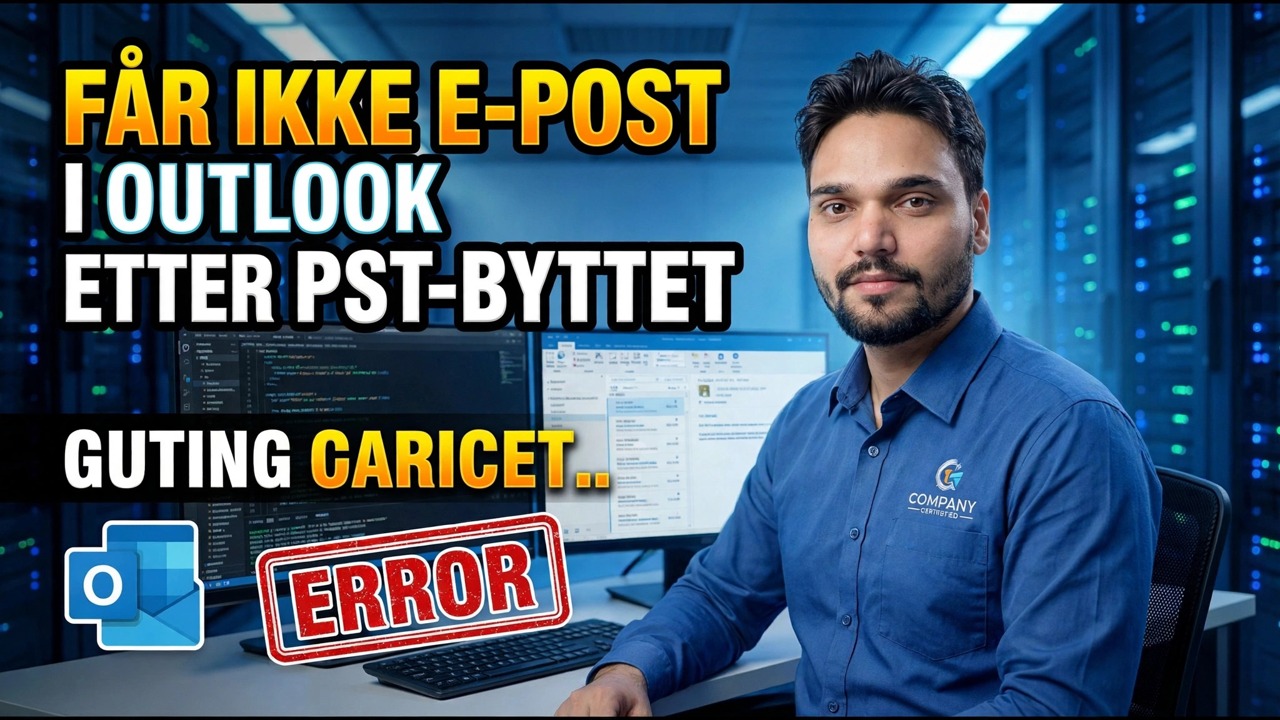 Outlook mottar ikke e-poster etter PST-endring - Reparer