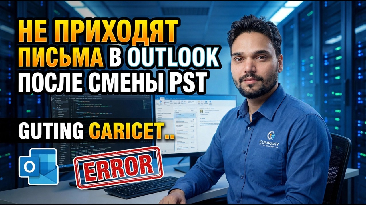 Outlook не получает электронную почту после изменения PST — исправление