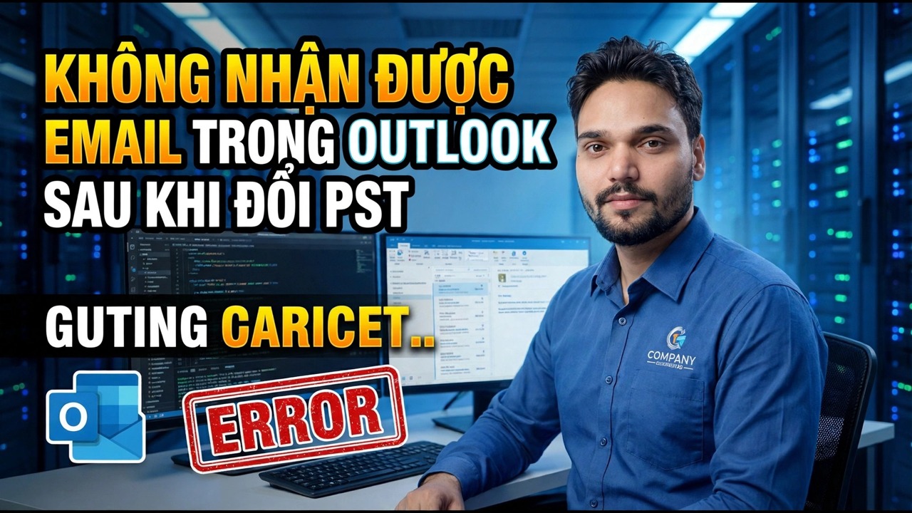 Outlook không nhận được email sau khi thay đổi PST - Khắc phục