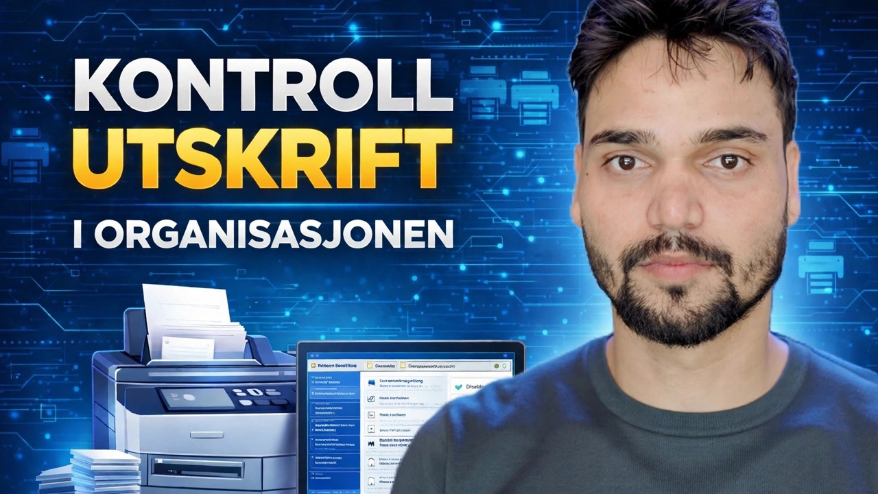 Hvordan kontrollere skriverbruken ved hjelp av PaperCut ⚡