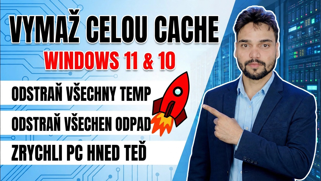 Dovednost profesionálního IT inženýra! 🚀 Vymažte všechny mezipaměť, nevyžádané a dočasné soubory 😳 Zrychlete počítač