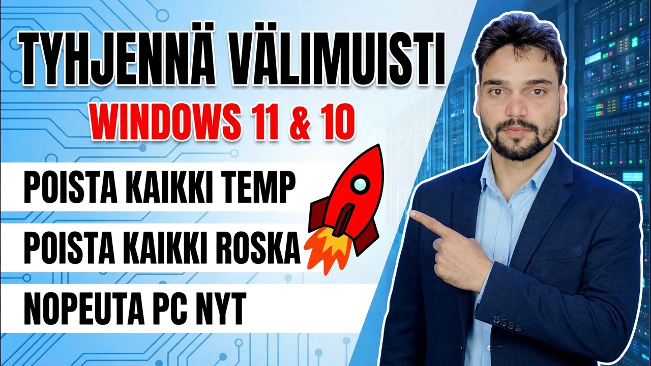 Ammattimainen IT-insinööritaito! 🚀 Tyhjennä kaikki välimuisti, roskaposti- ja väliaikaistiedostot 😳 Nopeuta tietokonetta