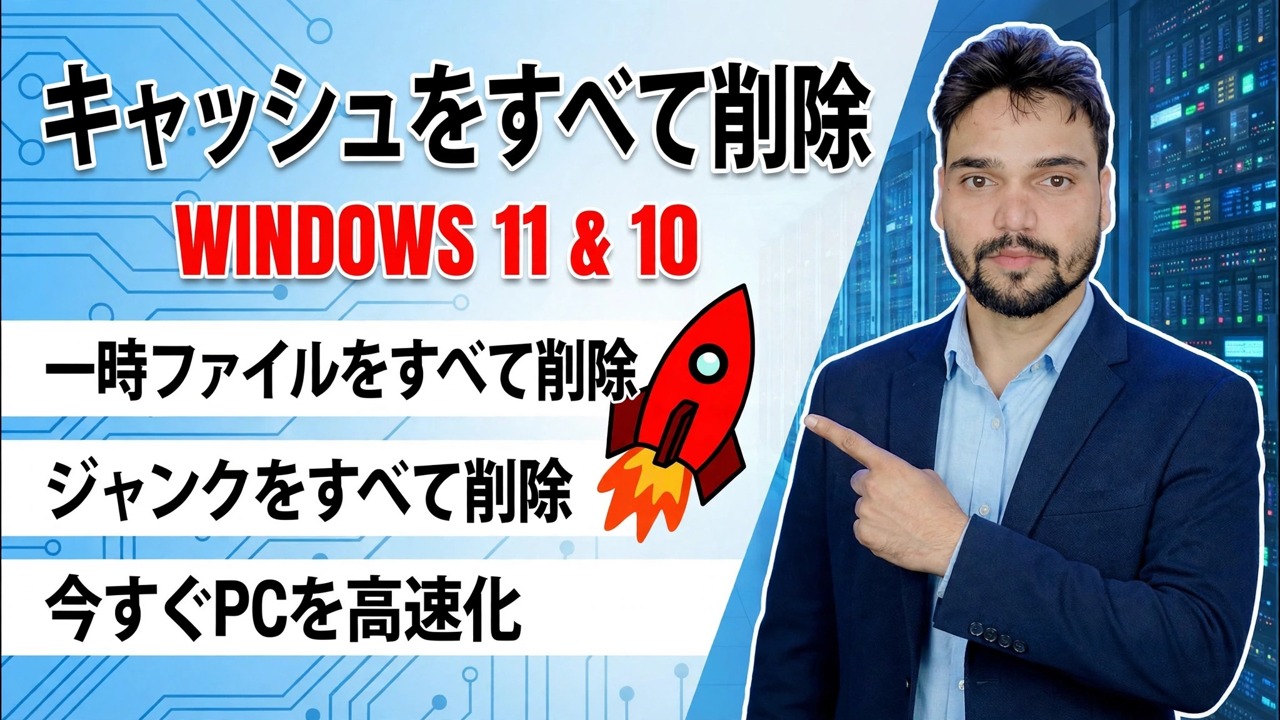 プロITエンジニアのスキル！ 🚀 キャッシュ、ジャンク、一時ファイルをすべてクリア😳 PC を高速化