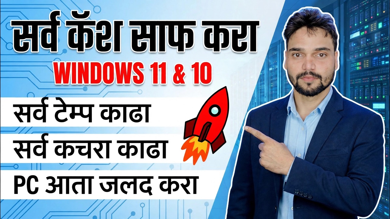 प्रो आयटी अभियंता कौशल्य! 🚀 सर्व कॅशे, जंक आणि टेम्प फाईल्स साफ करा 😳 पीसीचा वेग वाढवा