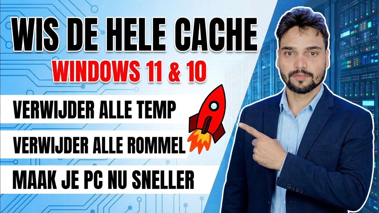 Vaardigheid voor professionele IT-ingenieurs! 🚀 Wis alle cache-, junk- en tijdelijke bestanden 😳 Versnel de pc